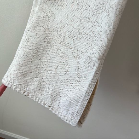 Ganni x Levi’s Slit Loose Pattern Ecru Jeans - Picture 5 of 12